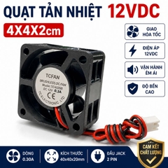 Quạt Tản Nhiệt 12V 4x4x2cm 0.2A - 0.3A