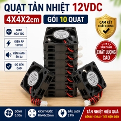 Quạt Tản Nhiệt 12V 4x4x2cm 0.2A - 0.3A
