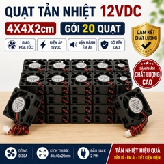 Quạt Tản Nhiệt 12V 4x4x2cm 0.2A - 0.3A