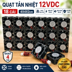 Quạt Tản Nhiệt 12V 4x4x2cm 0.2A - 0.3A