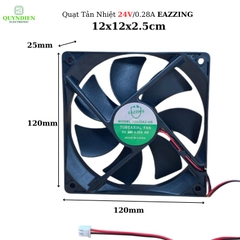 Quạt tản nhiệt 24VDC không chổi than 12x12x2.5cm