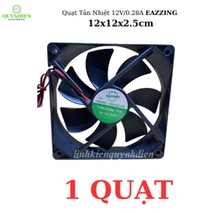 Quạt Tản Nhiệt Không Chổi Than DC 12V 0.28A 120x120x25mm Vuông Làm Mát Tủ Điện, Nguồn, Máy In 3D, PC