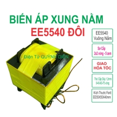 Biến áp xung quấn mới E5540 VUÔNG nằm