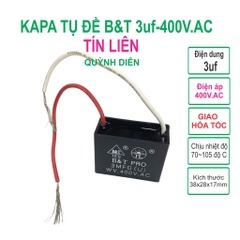 Tụ điện kapa tụ đề tụ ngậm tụ quạt 3uf 400V.AC TÍN LIÊN
