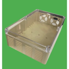 Hộp nhựa khoan sẵn VY ANH 300x200x95mm Trắng Nắp Trong