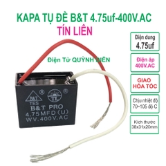 Tụ điện kapa tụ đề tụ ngậm tụ quạt 4.75uf 400V.AC TÍN LIÊN