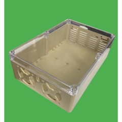 Hộp nhựa khoan sẵn VY ANH 300x200x95mm Trắng Nắp Trong