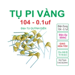 Tụ Pi vàng 104k-50v