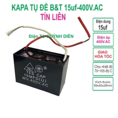 Tụ điện kapa tụ đề tụ ngậm tụ quạt 15uf 400V.AC TÍN LIÊN