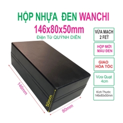 Hộp Nhựa ABS WANCHI 146x80x50mm Màu Đen