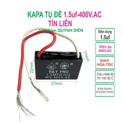 Tụ điện kapa tụ đề tụ ngậm tụ quạt 1.5uf 400V.AC TÍN LIÊN