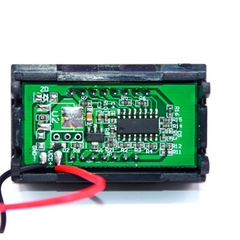 Vôn kế đo điện áp ắc quy ON/OFF 12V6 hiển thị dung lượng pin màn hình led volt kế 0.56 inch