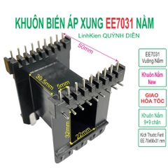 Khuôn biến áp xung EE70 Nằm (9+9 chân)