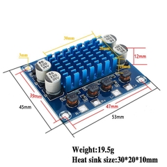 Mạch khuếch đại công suất âm thanh kỹ thuật số TPA3110 XH-A232 30W+30W kênh 2.0 DC 8-26V