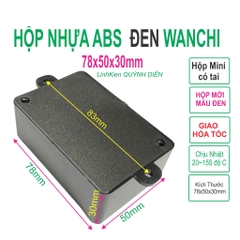Hộp Nhựa ABS WANCHI 78x50x30mm Màu Đen