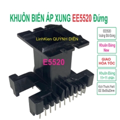 Khuôn biến áp xung EE5520 Đứng (E55 Đứng 11+11 chân)
