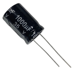 Tụ lộc nguồn 1.000uF 35V ĐEN mới 1 cái (21x13mm)