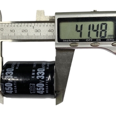 Tụ lọc nguồn 330uf - 450v New (30x41mm)