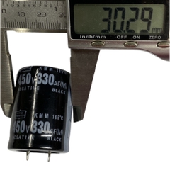 Tụ lọc nguồn 330uf - 450v New (30x41mm)