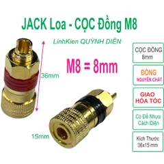 Jack Loa - Cọc Loa M8 Cốt Đồng Đỏ Đen