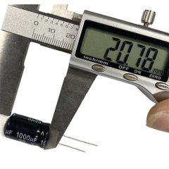 Tụ lộc nguồn 1.000uF 35V ĐEN mới 1 cái (21x13mm)