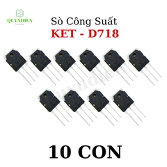 Transistor D718 KEC Lưng Đồng Mạ Niken