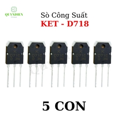 Transistor D718 KEC Lưng Đồng Mạ Niken