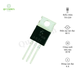 Transistor A671 - NPN TO-220 4A 80V