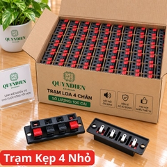 Jack Cắm Loa 4 Cổng Trạm loa cầu đấu dây loa 4 chân (TRẠM NHỎ)
