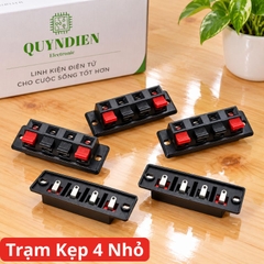 Jack Cắm Loa 4 Cổng Trạm loa cầu đấu dây loa 4 chân (TRẠM NHỎ)