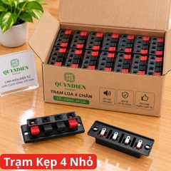 Jack Cắm Loa 4 Cổng Trạm loa cầu đấu dây loa 4 chân (TRẠM NHỎ)