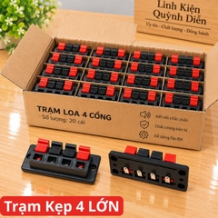 Trạm loa cầu đấu dây loa 4 chân Jack Cắm Loa 4 Cổng