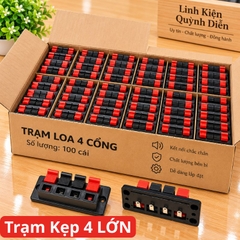 Trạm loa cầu đấu dây loa 4 chân Jack Cắm Loa 4 Cổng
