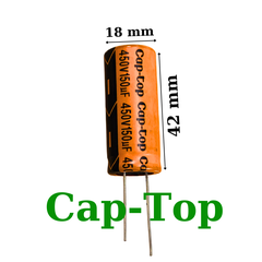 Tụ Lọc Nguồn 150uf 450V DC tụ hóa Cap-Top mới
