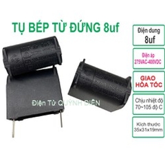 Tụ bếp từ 8uF 275VAC/400VDC đứng
