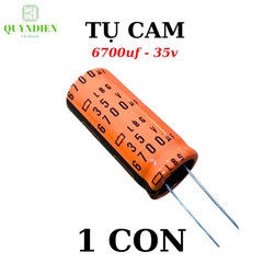 Tụ lộc nguồn LBG 6700uF 35V màu CAM chân mềm (18x40mm)
