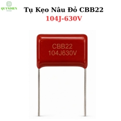 Tụ Kẹo Nâu Đỏ CBB21 104J 630V