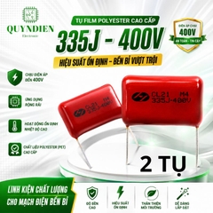 Tụ Kẹo Nâu Đỏ CL21 335J 400V