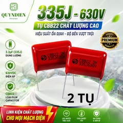 Tụ kẹo Nâu đỏ CBB22 335J 630V