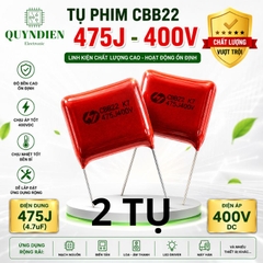 Tụ Kẹo Nâu Đỏ CBB22 475J 630V