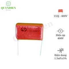Tụ kẹo nâu đỏ 155J 400V - CL21