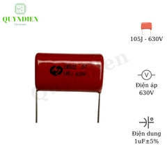 Tụ kẹo Nâu đỏ CBB22 105J-630V