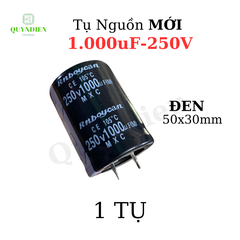 Tụ lọc nguồn 1000uF-250V màu Đen cao 40mm và 50mm