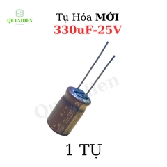 Tụ hóa 330uF điện áp 25v-35v, dùng trong mạch lọc, mạch dao động, và mạch truyền dẫn tín hiệu