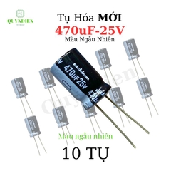 Tụ hóa 470uf-16v 25v 35v 50v màu ngẫu nhiên