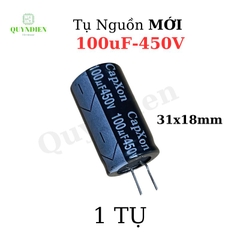 Tụ lộc nguồn 100uf 450V mới 100% chân mềm