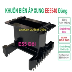 Khuôn biến áp xung EE5540 Đứng (E55 Đôi 11+11 chân)