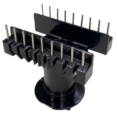 Khuôn Nhựa EC4215 (9+9 Chân) Tròn Đứng