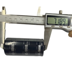 Tụ lọc nguồn 10.000uf - 63v màu đen dùng trong thiết bị âm thanh, nguồn xung, và các mạch điện công suất lớn
