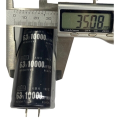 Tụ lọc nguồn 10.000uf - 63v màu đen dùng trong thiết bị âm thanh, nguồn xung, và các mạch điện công suất lớn